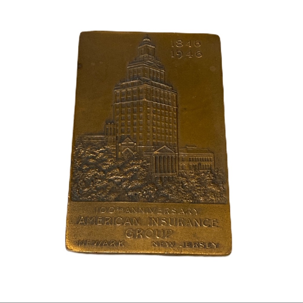 1946 Anniversary American Insurance Paperweight